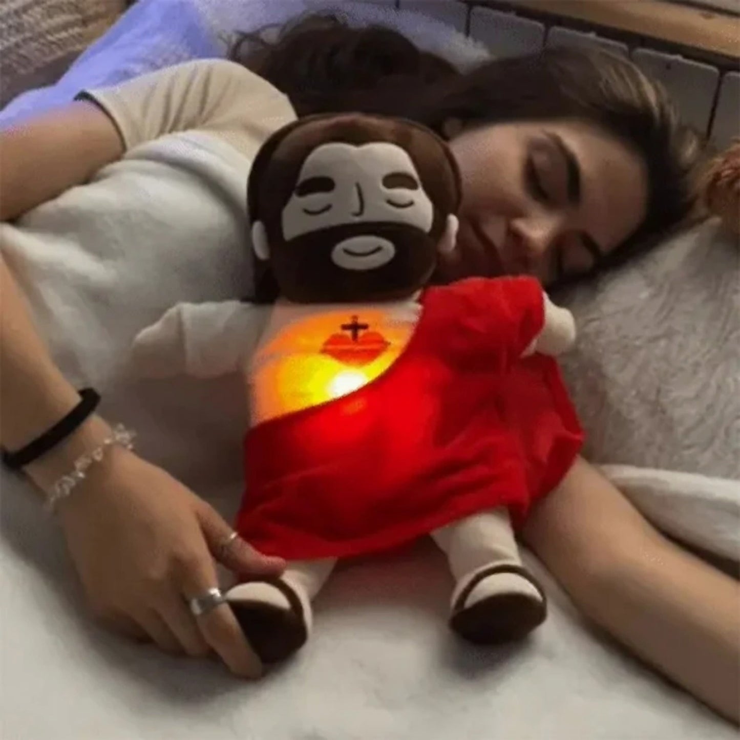 Peluche de Jesús que respira y calma ❤️🩹