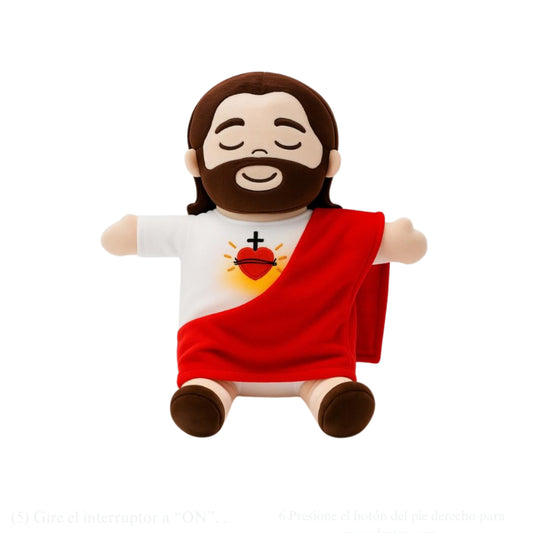 Peluche de Jesús que respira y calma ❤️‍🩹